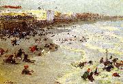 Edward Henry Potthast Prints Oil painting of Coney Island Spain oil painting artist